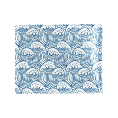Wave Print Design LKS306 Men's ID Card Wallet