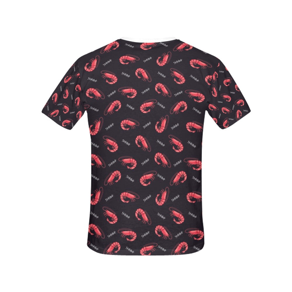 Shrimp Print Design LKS302 Women's  T-shirt