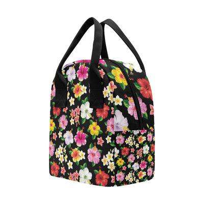 Hibiscus Pattern Print Design HB025 Insulated Lunch Bag