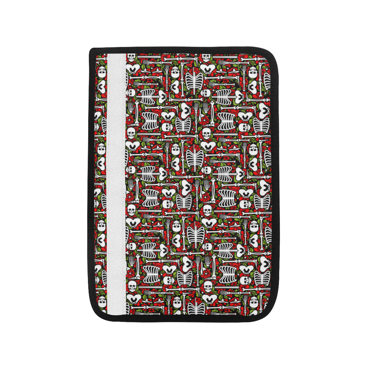 Skeleton Pattern Print Car Seat Belt Cover