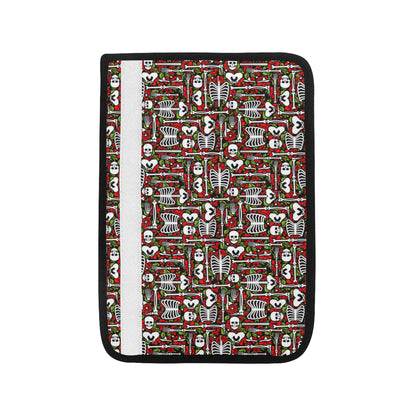 Skeleton Pattern Print Car Seat Belt Cover