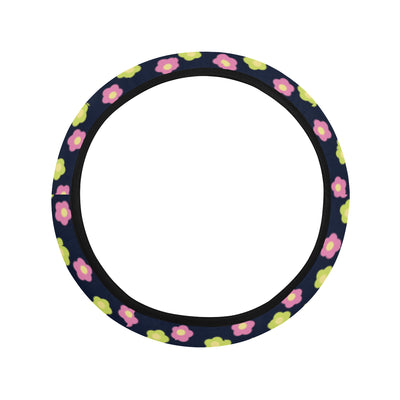 Camper Cute Camping Design No 3 Print Steering Wheel Cover with Elastic Edge