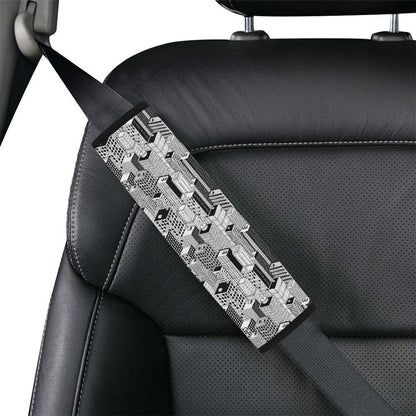 City  Pattern Print Design 02 Car Seat Belt Cover