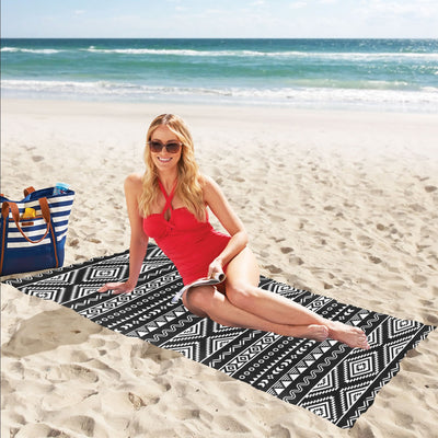 Tribal Pattern Print Design LKS301 Beach Towel 32" x 71"