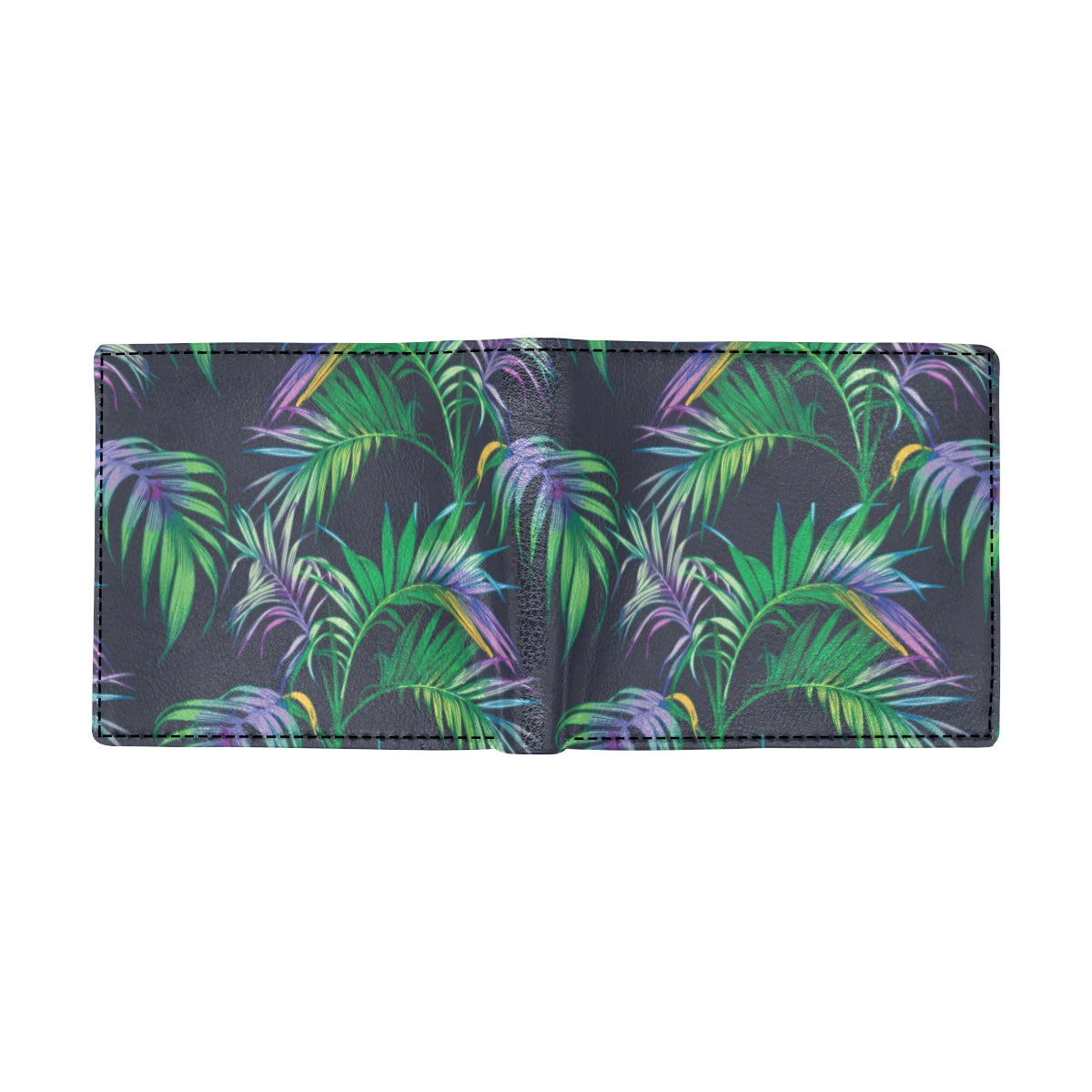 Palm Leaves Pattern Print Design PL04 Men's ID Card Wallet