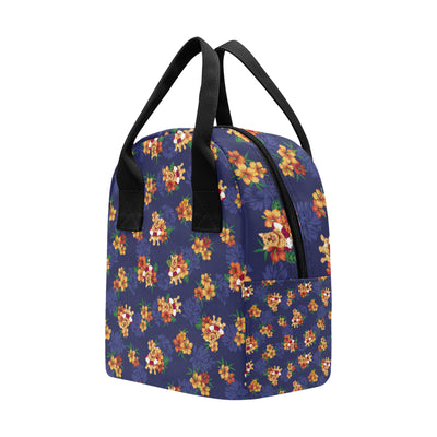 Hawaiian Themed Pattern Print Design H02 Insulated Lunch Bag