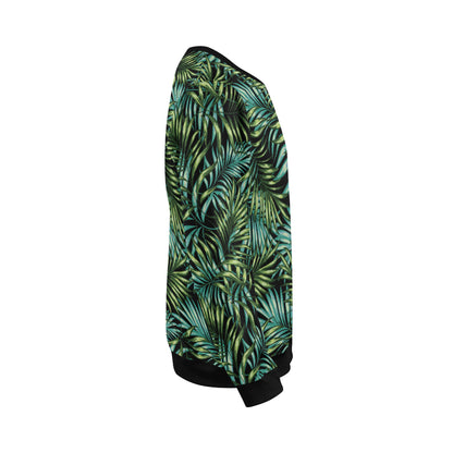 Tropical Flower Pattern Print Design TF08 Men Long Sleeve Sweatshirt