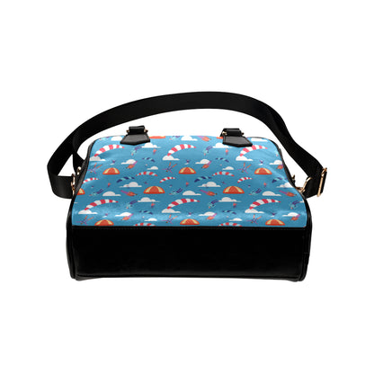 Skydiving Pattern Print Design 03 Shoulder Handbag