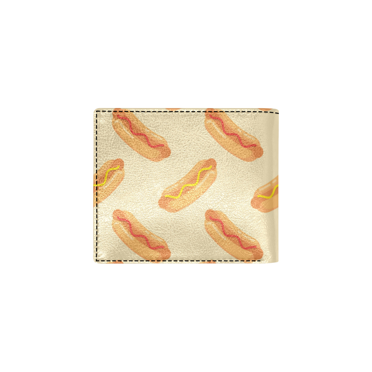 Hot Dog Pattern Print Design 05 Men's ID Card Wallet