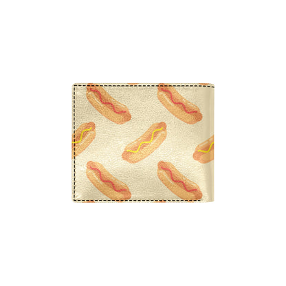 Hot Dog Pattern Print Design 05 Men's ID Card Wallet