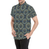 Boho Sun Dream Men's Short Sleeve Button Up Shirt