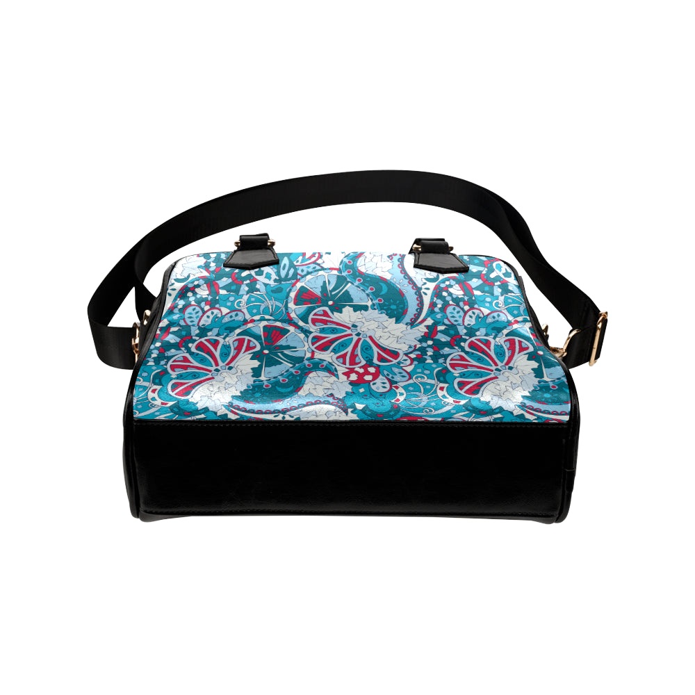 Funky Retro Pattern Print Design A05 Shoulder Handbag