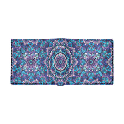Mandala Pattern Print Design 04 Men's ID Card Wallet