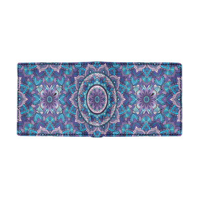 Mandala Pattern Print Design 04 Men's ID Card Wallet