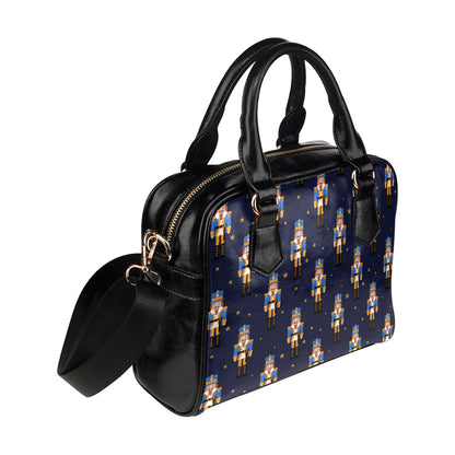 Nutcracker Pattern Print Design A04 Shoulder Handbag