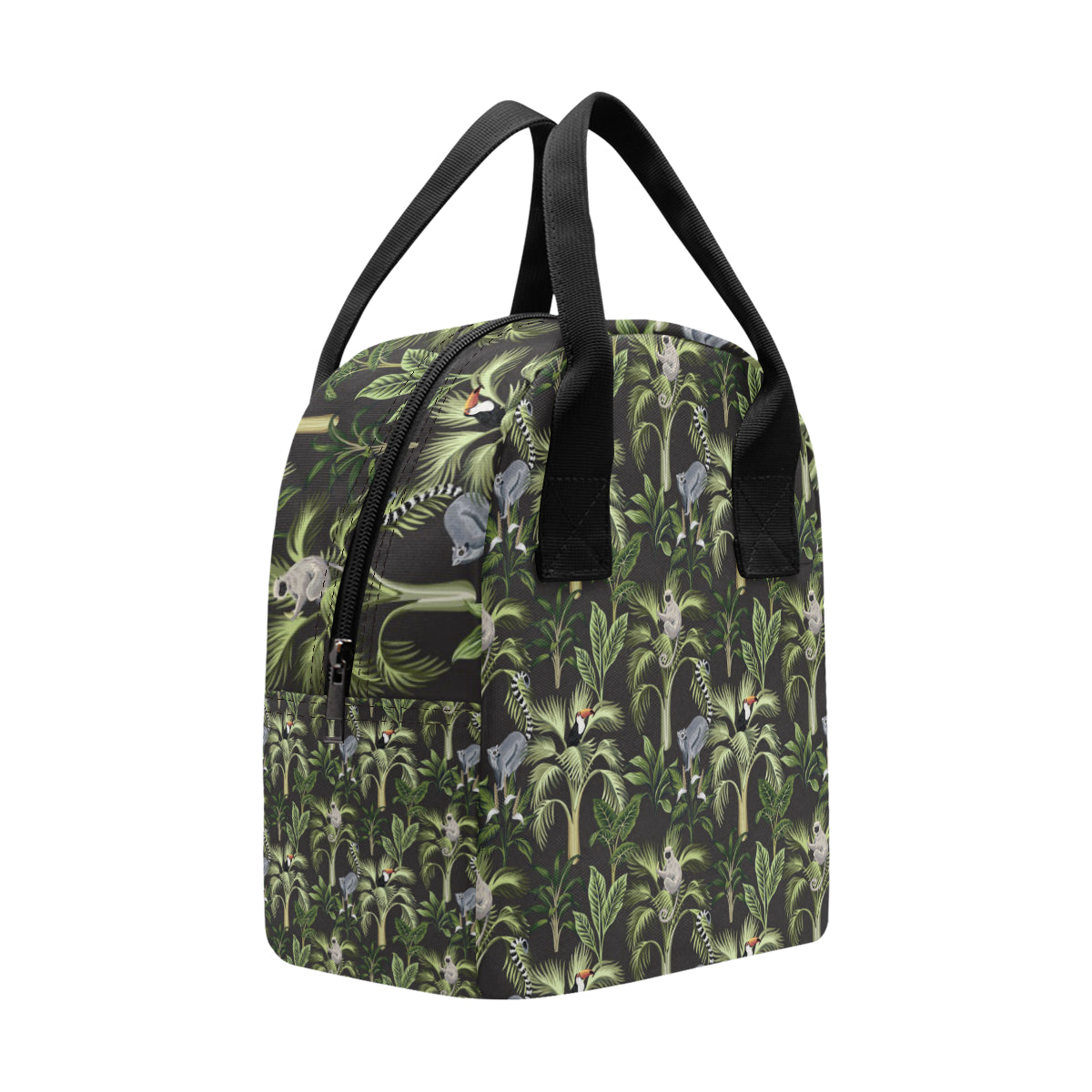Rainforest Pattern Print Design RF05 Insulated Lunch Bag