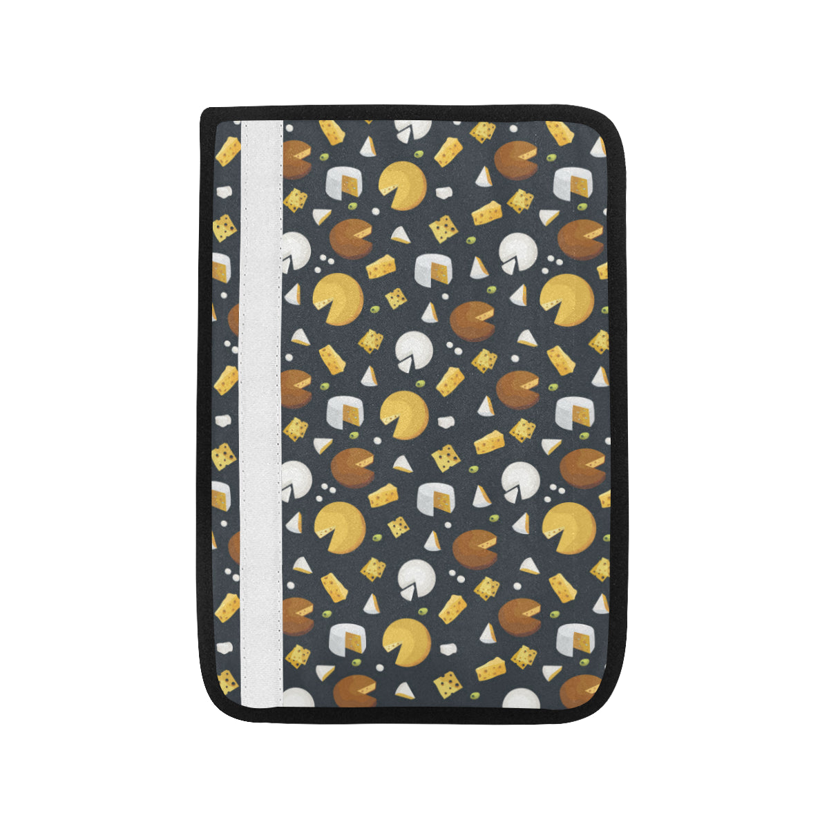 Cheese Pattern Print Design 03 Car Seat Belt Cover