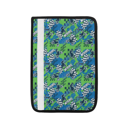Motocross Pattern Print Design 04 Car Seat Belt Cover