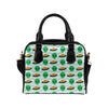 Alien UFO Pattern Print Design 04 Shoulder Handbag