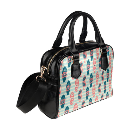 Aloha Hawaii Surfboard Pattern Print Design 02 Shoulder Handbag