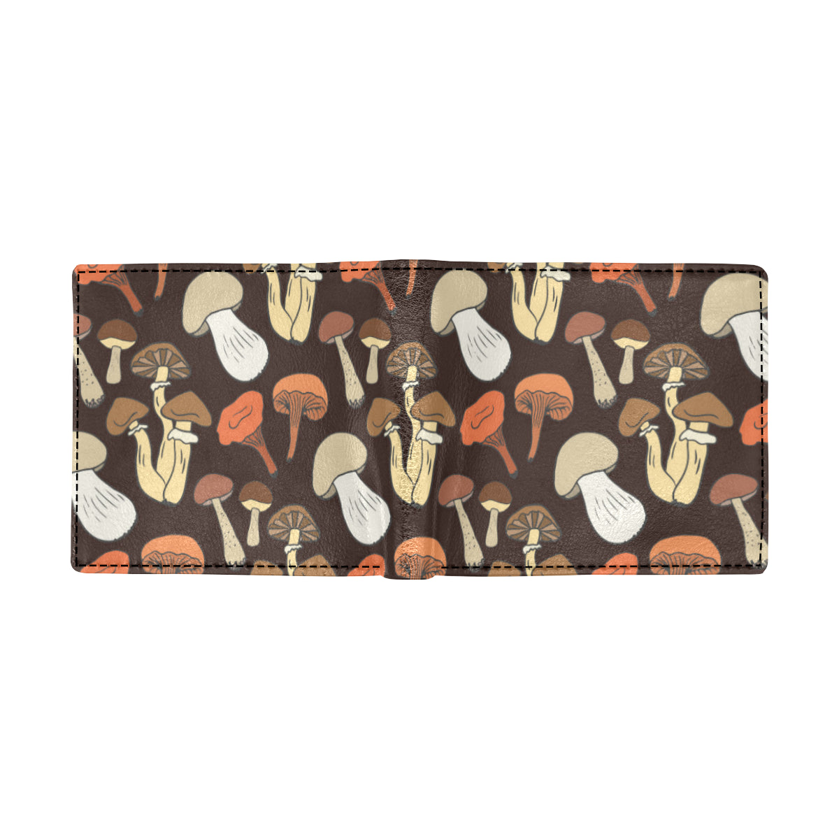 Mushroom Pattern Print Design A05 Men's ID Card Wallet