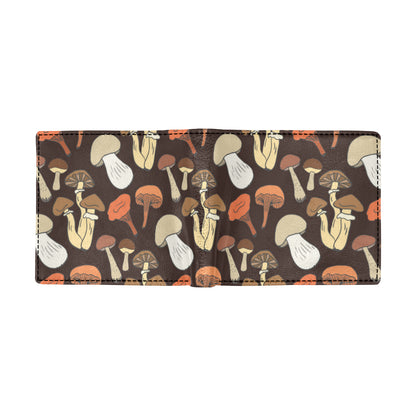 Mushroom Pattern Print Design A05 Men's ID Card Wallet