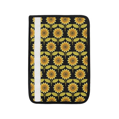 Sunflower Pattern Print Design SF015 Car Seat Belt Cover