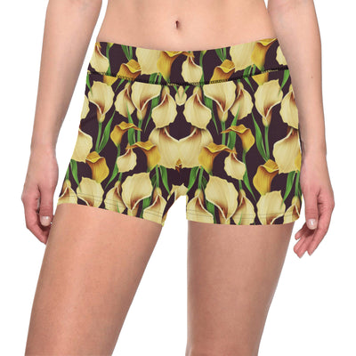 Lily Pattern Print Design LY013 Yoga Shorts