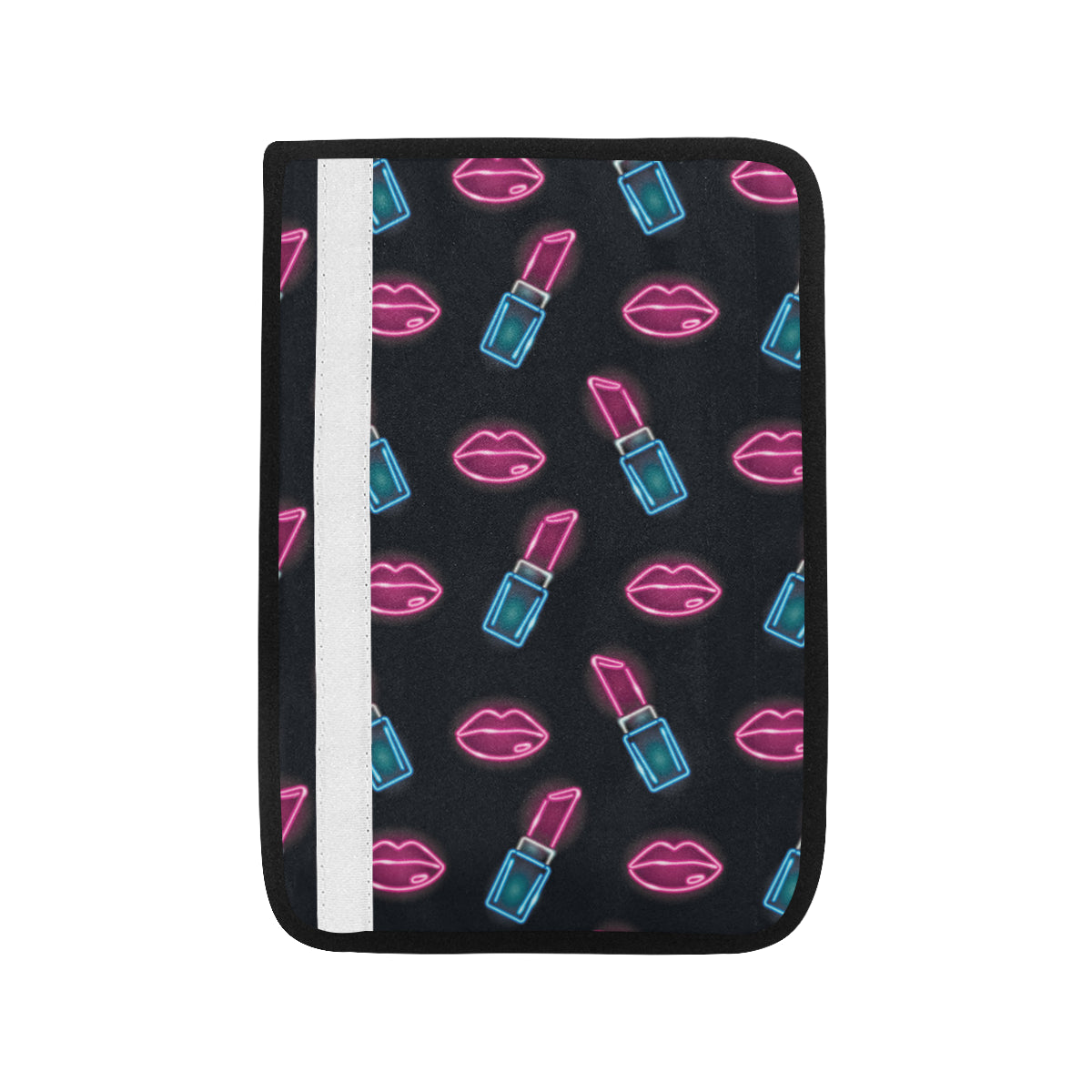 Lipstick Color Neon Pattern Print Design 03 Car Seat Belt Cover