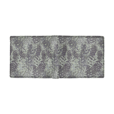 Camouflage Fern Pattern Print Design 05 Men's ID Card Wallet