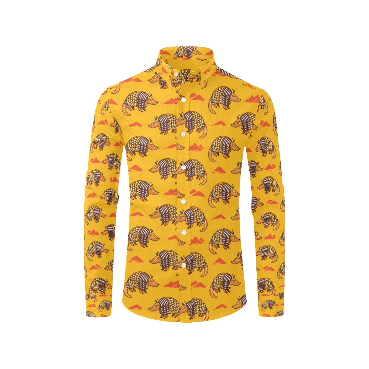 Armadillo Pattern Print Design 03 Men's Long Sleeve Shirt
