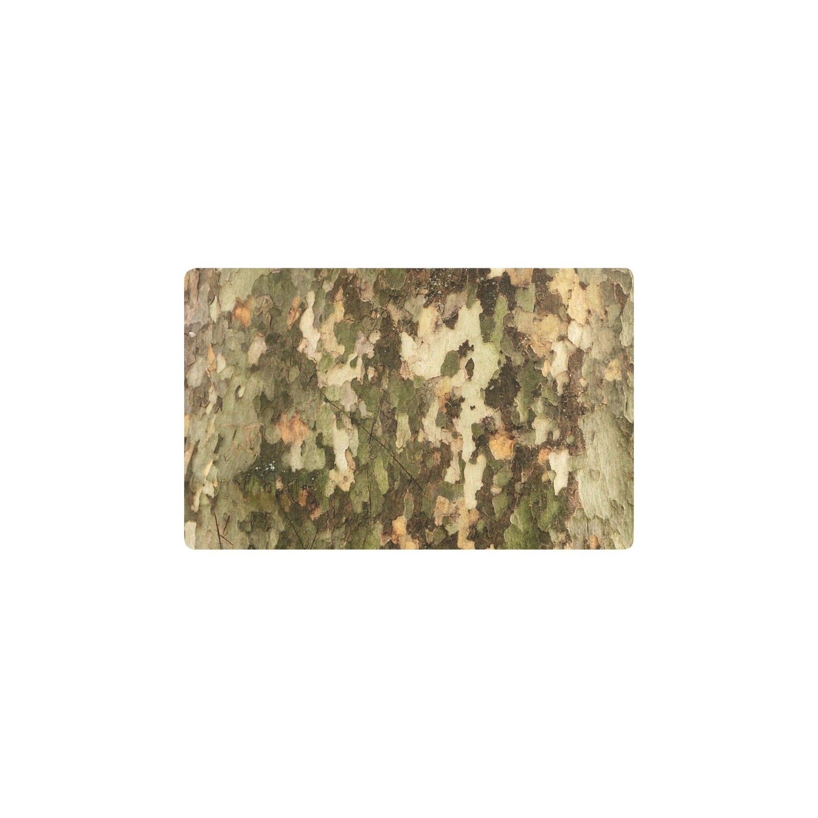 Camo Realistic Tree Texture Print Kitchen Mat