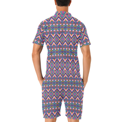 Indian Navajo Pink Themed Design Print Men's Romper