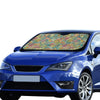 Hippie Print Design LKS302 Car front Windshield Sun Shade