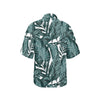 Tropical Palm Leaves Pattern Women's Hawaiian Shirt