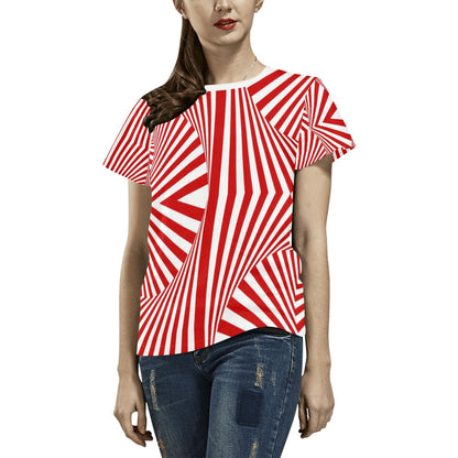Vortex Print Design LKS304 Women's  T-shirt