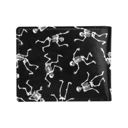 Skeleton Print Design LKS305 Men's ID Card Wallet