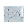 Sakura Bird Print Design LKS304 Men's ID Card Wallet