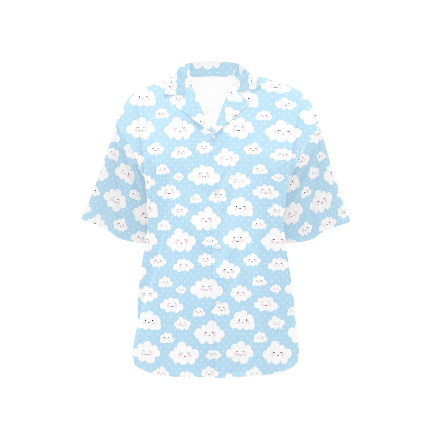 Cloud Pattern Print Design 02 Women's Hawaiian Shirt