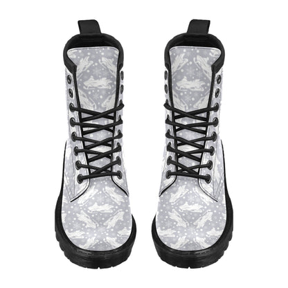 Snowmobile Print Design LKS302 Women's Boots
