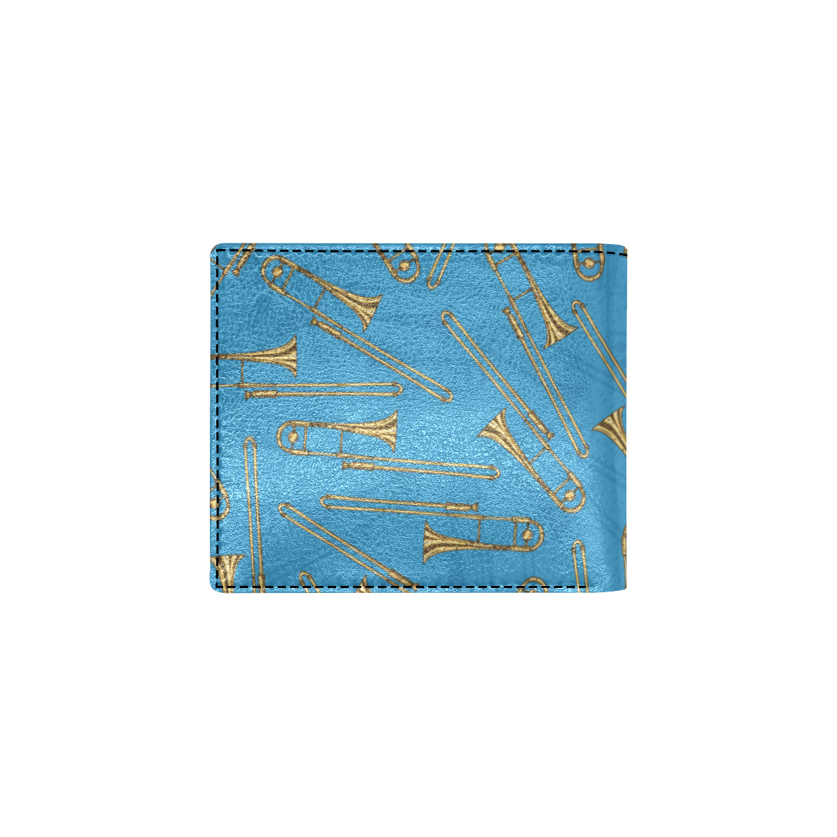 Trombone Pattern Print Design 01 Men's ID Card Wallet