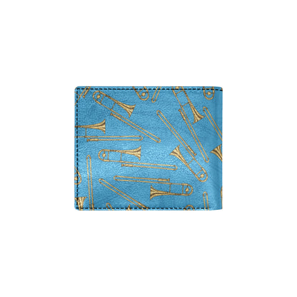 Trombone Pattern Print Design 01 Men's ID Card Wallet