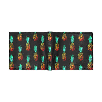 Pineapple Pattern Print Design A05 Men's ID Card Wallet