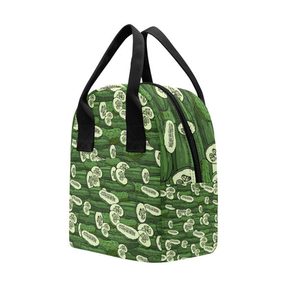 Cucumber Pattern Print Design CC01 Insulated Lunch Bag