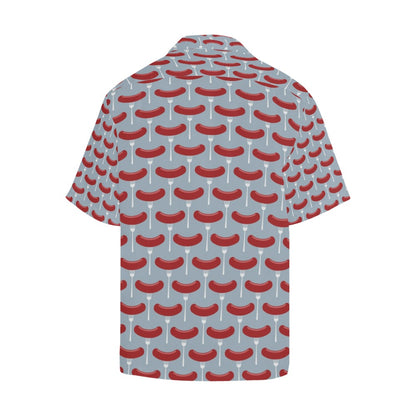 Sausage Print Design LKS301 Men's Hawaiian Shirt