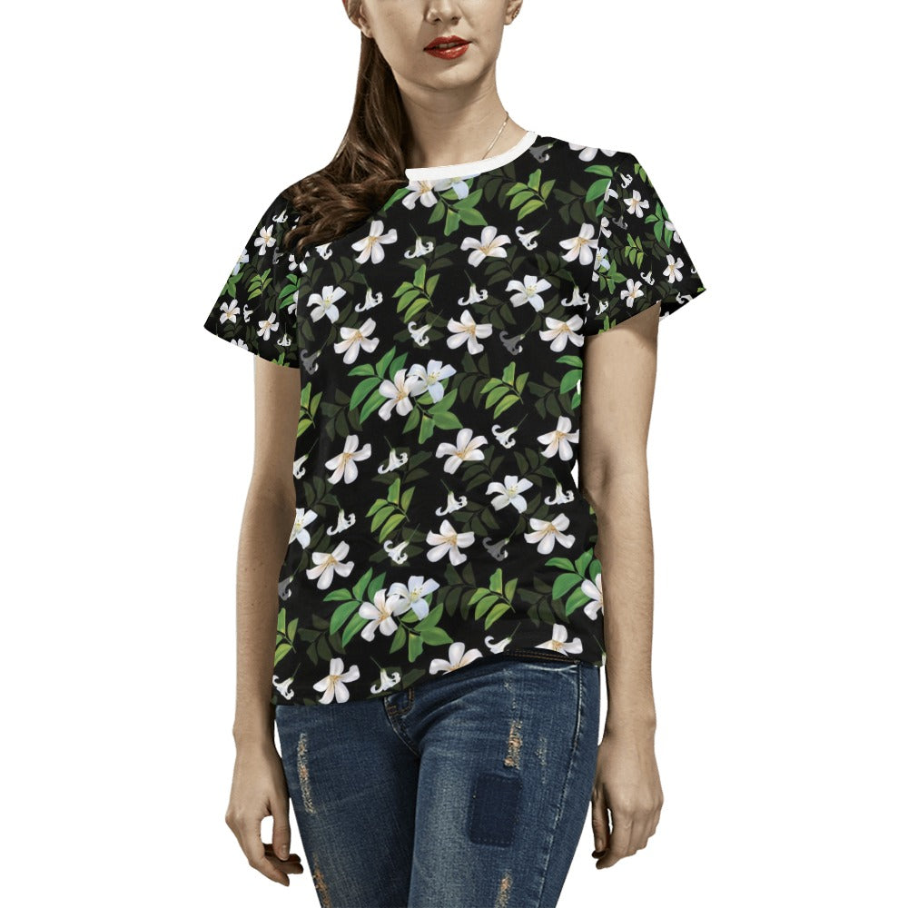 Sampaguita Print Design LKS301 Women's  T-shirt