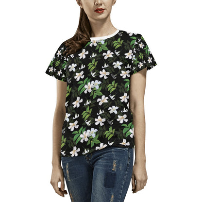 Sampaguita Print Design LKS301 Women's  T-shirt