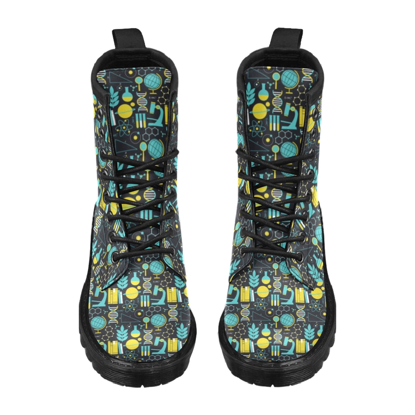 Science Print Design LKS301 Women's Boots