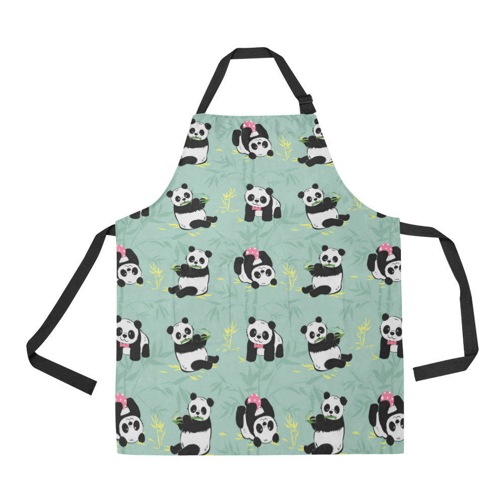 Panda Pattern Print Design A05 Apron with Pocket