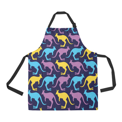 Kangaroos Pattern Print Design 02 Apron with Pocket